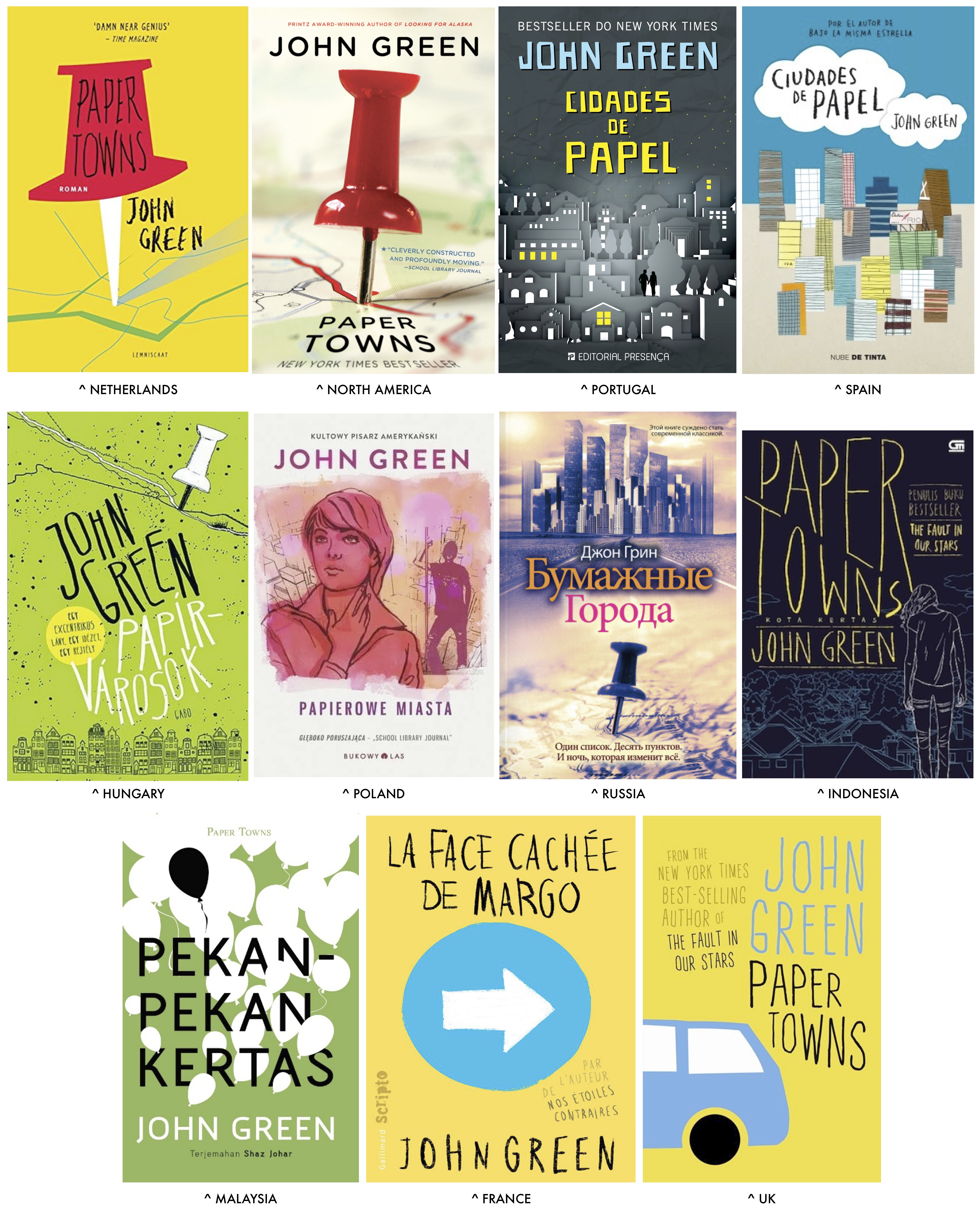 paper towns covers